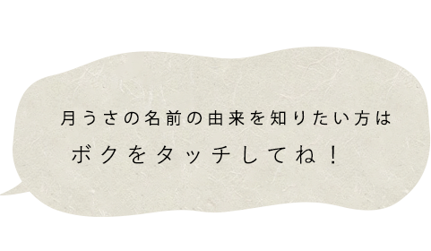 月うさをもっと知りたい方は…ボクをタッチしてね！